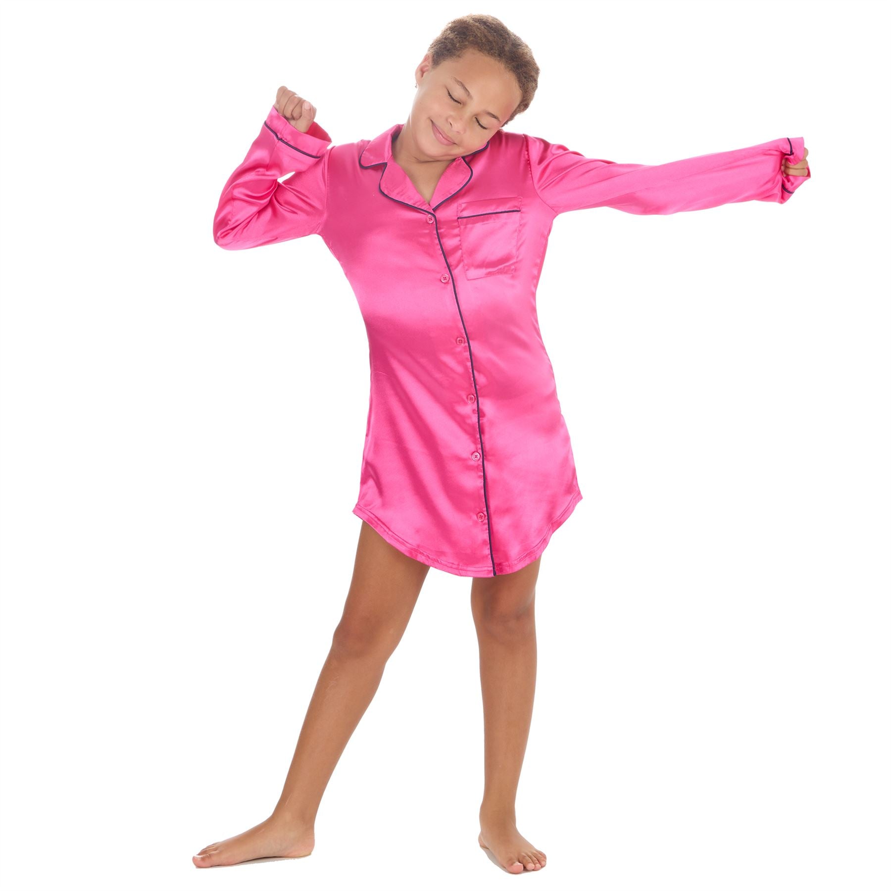 Slumber Party Girls Satin Nightshirt