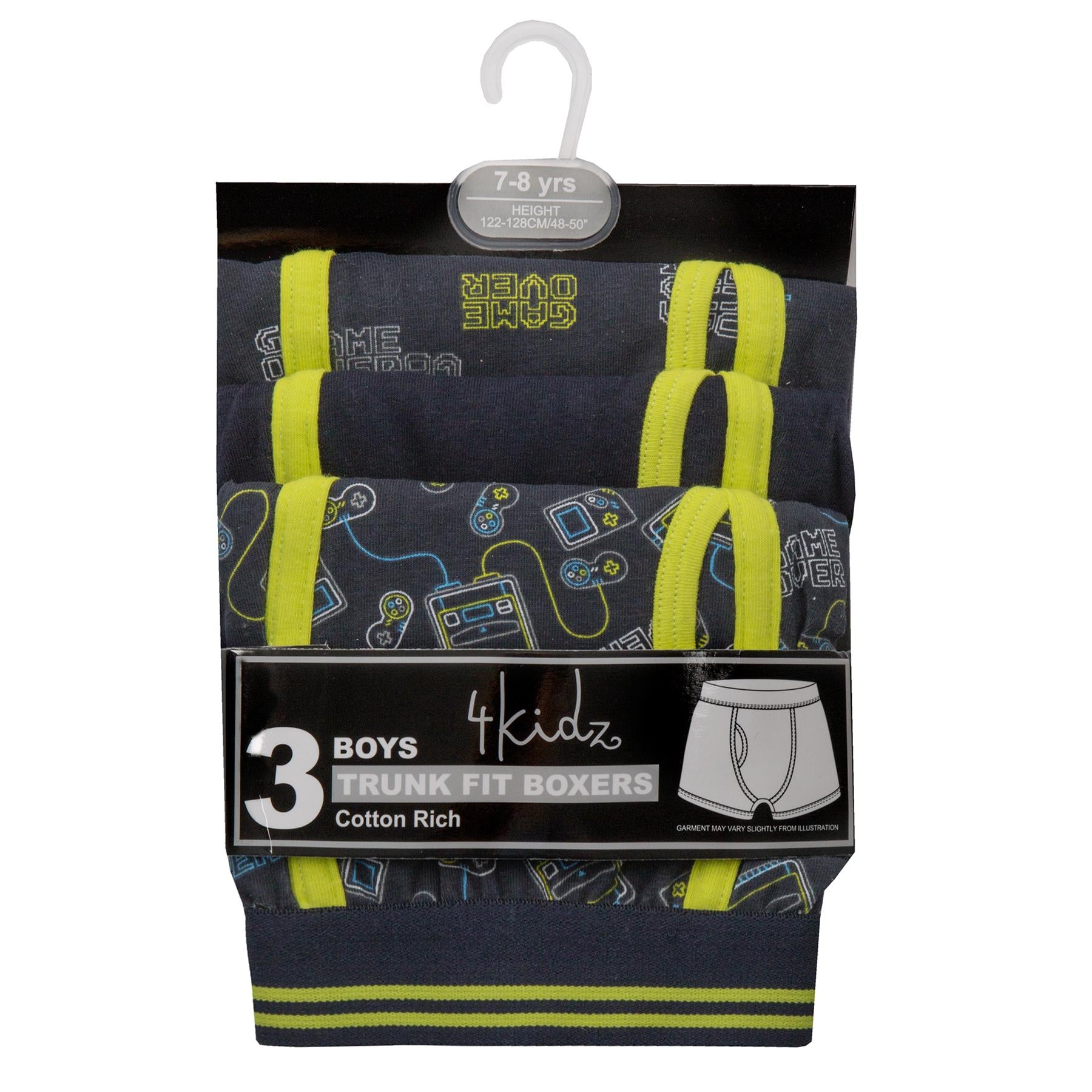 Boys 3 Pack Gaming Print Boxers