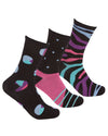 Womens 6 Pack Abstract Mix Bamboo Socks