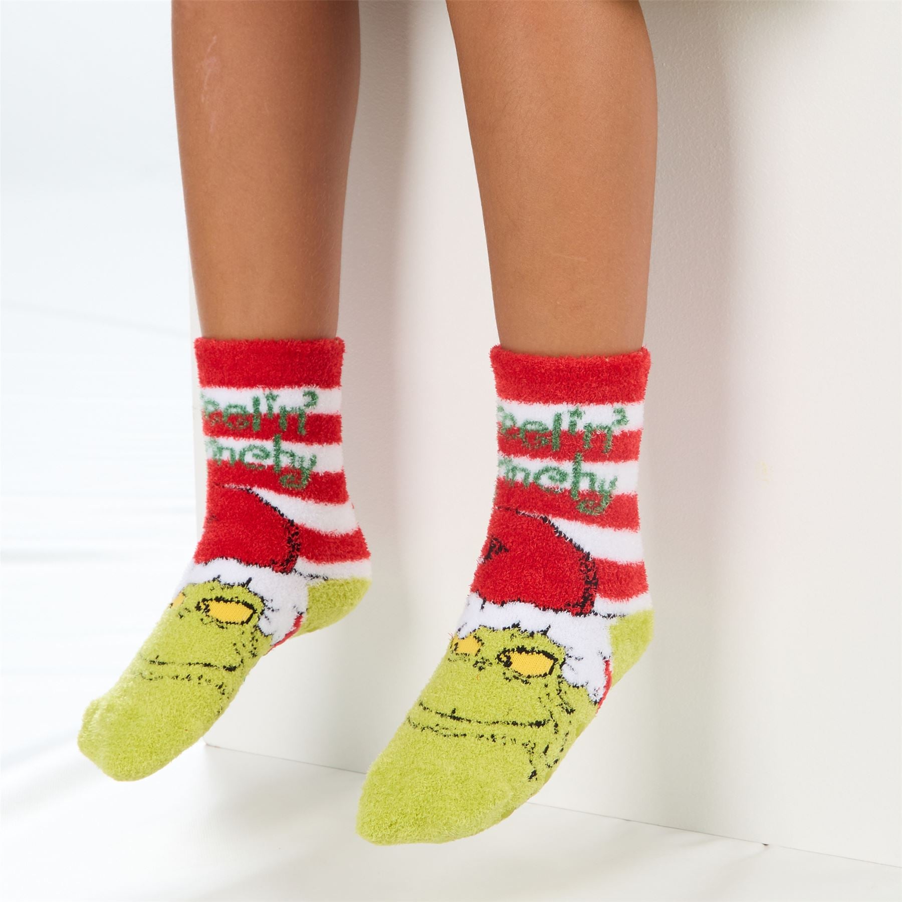 The Grinch Kids 2 Pack Christmas Cosy Socks