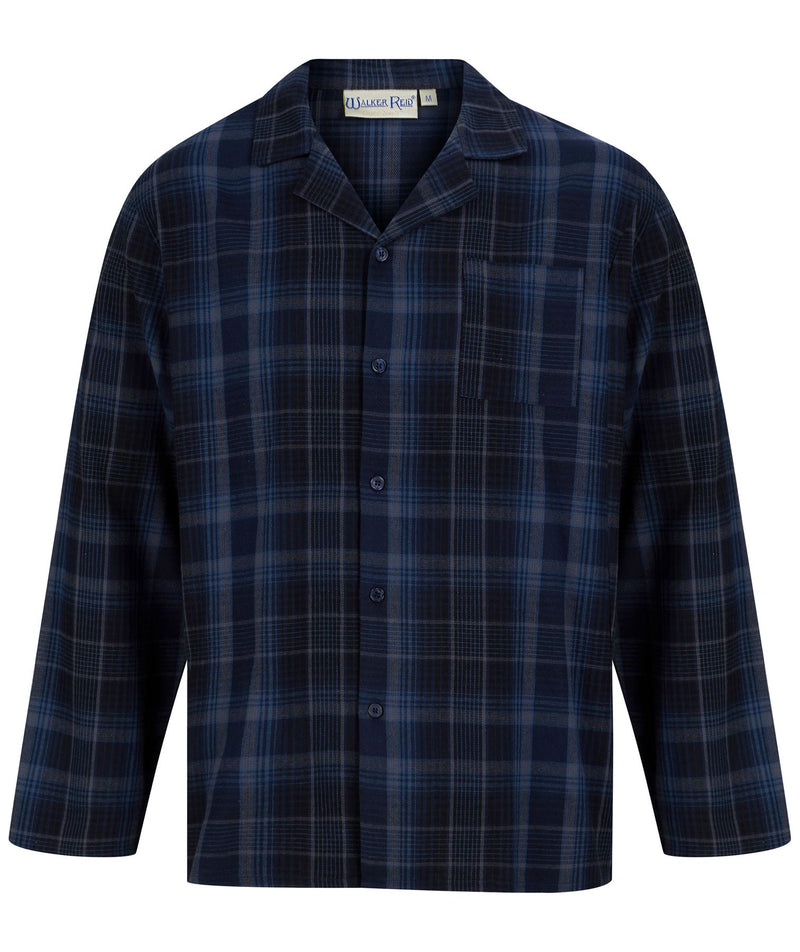 Walker Reid Mens Brushed Cotton Check Tailored Pyjamas