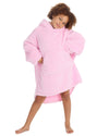 Huggable Girls Pink Snuggle Oversized Hoodie