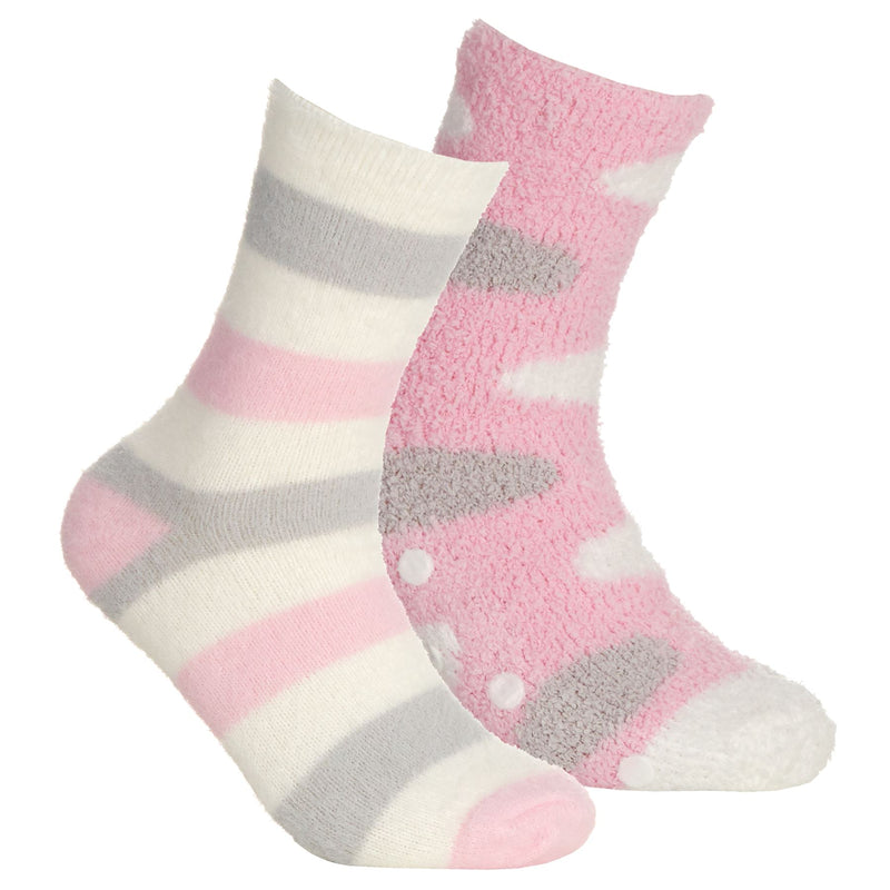 Forever Dreaming 4 Pack Womens Striped Cosy Socks