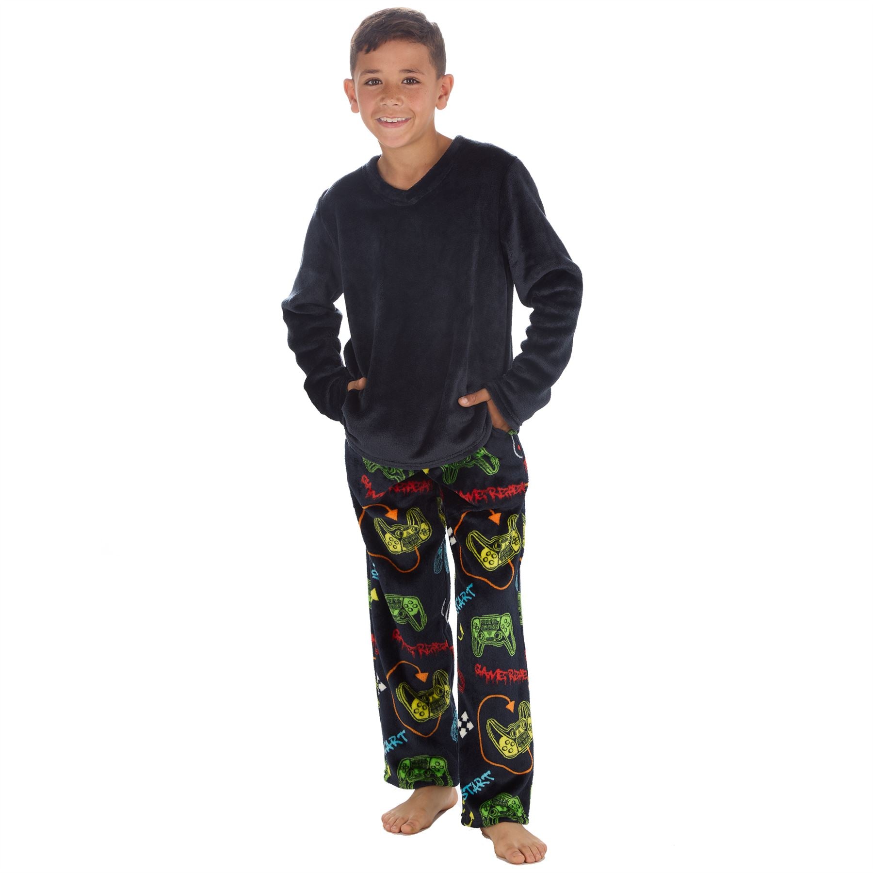 Cargo Bay Boys Polished Fleece Gaming Pyjamas