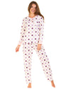 Sue Marks Womens Misty Dots Long Sleeve Pyjamas