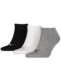 Puma Unisex 3 Pack Cotton Sneaker Socks