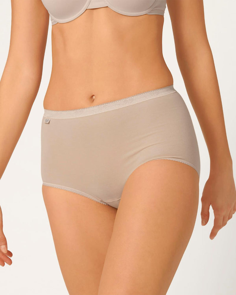 Sloggi Womens 4 Pack Basic+ Cotton Maxi Brief