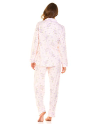 La Marquise Womens Primrose in Bloom Jersey Button Pyjamas