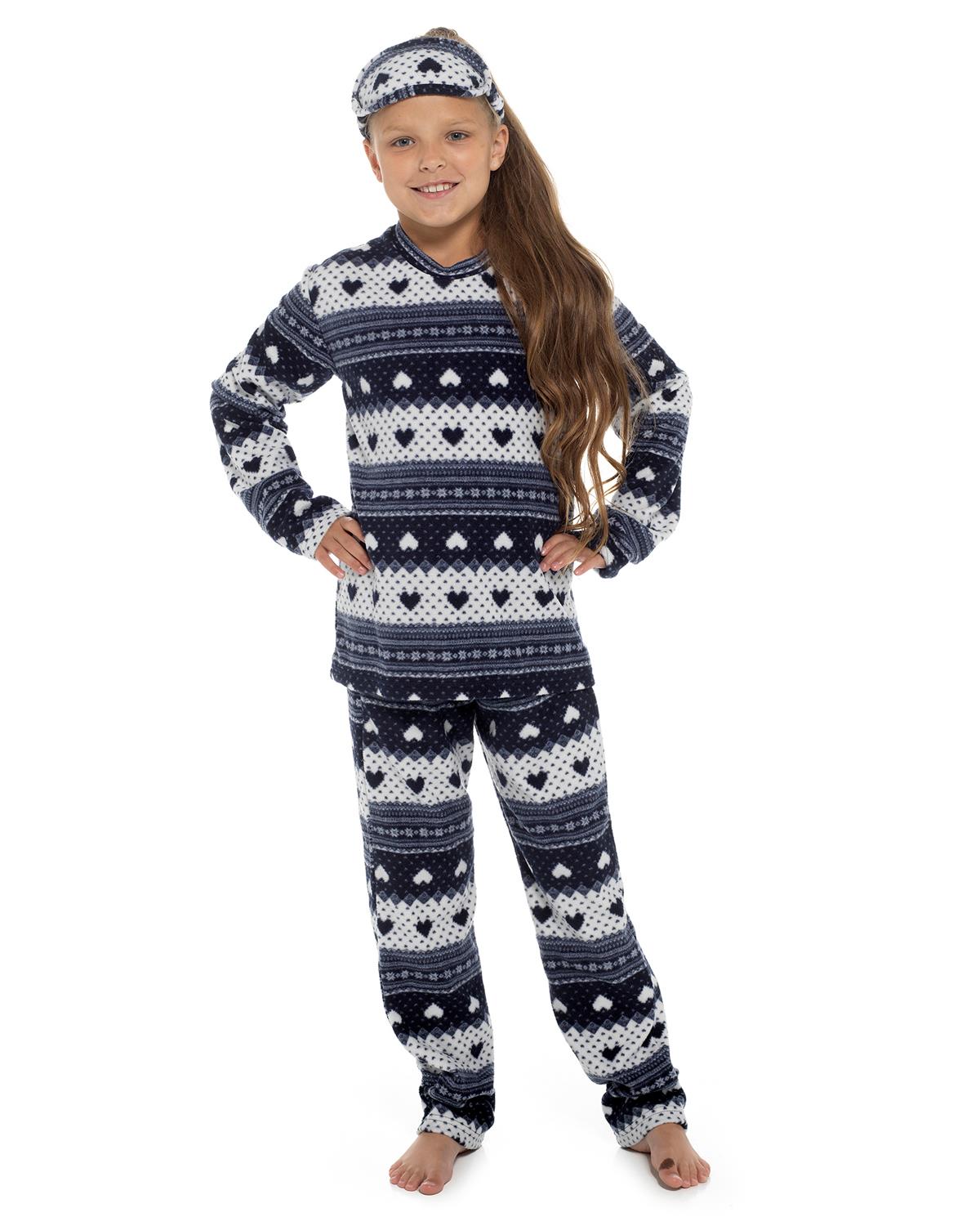 Follow That Dream Girls Fairisle Fleece Pyjamas