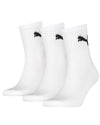 Puma Unisex 3 Pack Cotton Short Crew Socks