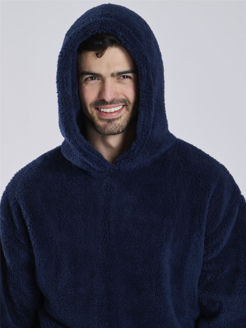 Loungeable Mens Sherpa Fleece Hoodie