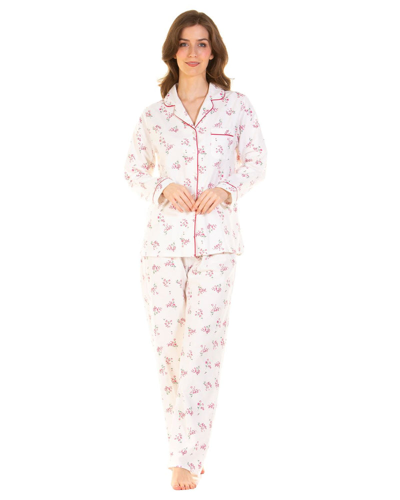 Sue Marks Womens Wincey Meadow Brushed Cotton Pyjamas