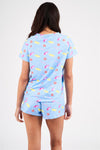 Loungeable Womens Blue Sweet Dreams Short Pyjamas