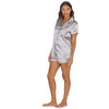 Slumber Party Womens Satin Short Pyjamas