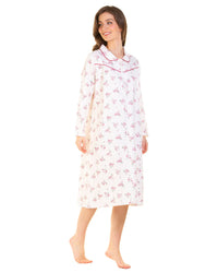 Sue Marks Womens Wincey Meadow Brushed Cotton Nightie