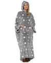 Undercover Womens Oversized Hooded Blanket Poncho