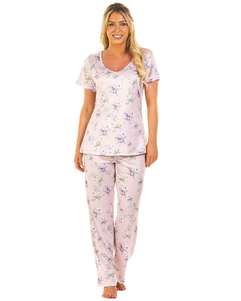 La Marquise Womens Orchid Silkyknit Pyjamas