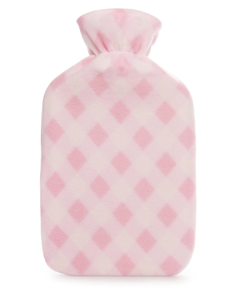 Pink Diamond Print Hot Water Bottle