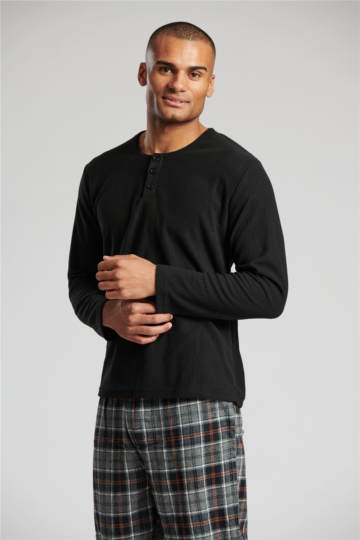 Loungeable Mens Fleece & Brushed Cotton Pyjamas