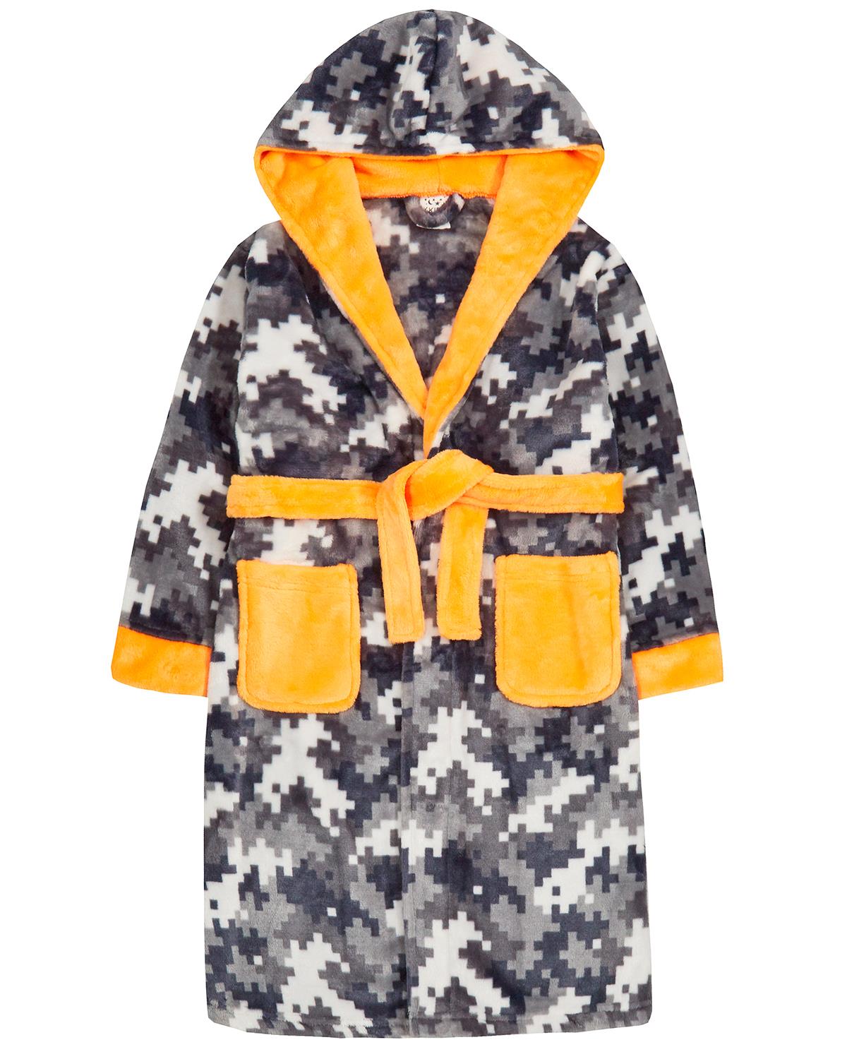 Boys Pixel Camo Dressing Gown