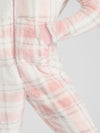 Loungeable Womens Pink Check Print Onesie