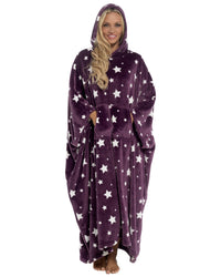 Undercover Womens Oversized Hooded Blanket Poncho