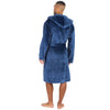 Pierre Roche Mens Polished Hooded Dressing Gown