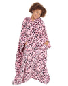 Huggable Girls Leopard Print Oversized Blanket Poncho