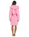 Foxbury Womens Pink Bunny Sherpa Dressing Gown