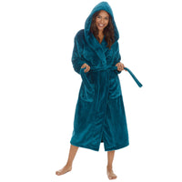 Forever Dreaming Womens Shimmer Fleece Dressing Gown