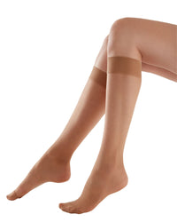 Pretty Polly Womens 3 Pack Comfort Top Knee Highs