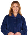 Slenderella Womens 52" Waffle Fleece Button Dressing Gown