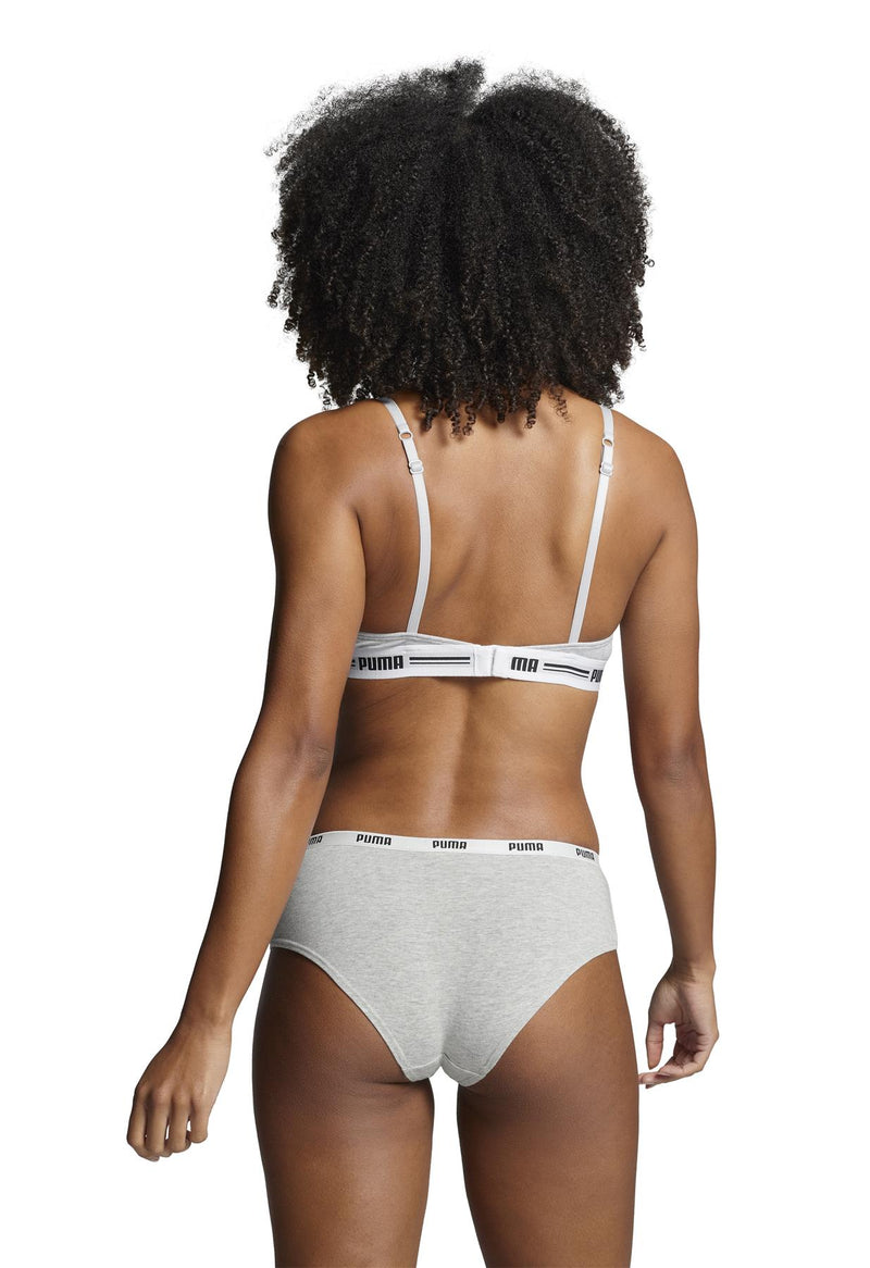 Puma Womens 3 Pack Cotton Stretch Hipster Brief