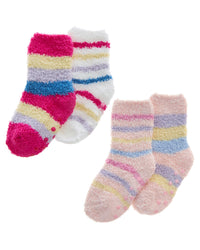 4 Pairs Baby Girls Mixed Striped Cosy Socks