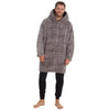 Huggable Mens Sherpa Fleece Oversized Blanket Hoodie