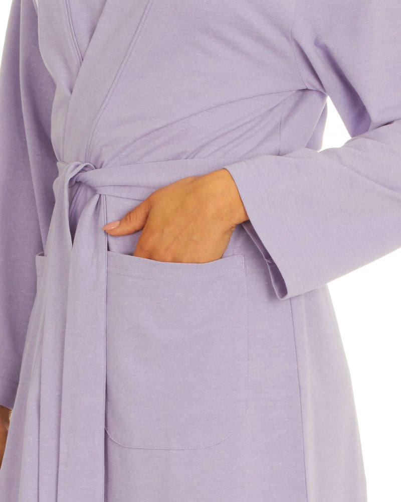 Womens Jersey Cotton Rich Kimono Robe