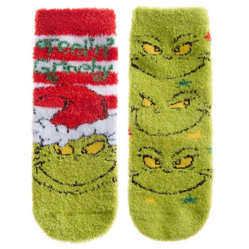 The Grinch Kids 2 Pack Christmas Cosy Socks