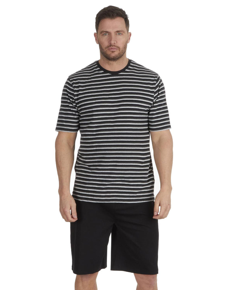 Cargo Bay Mens Striped Short Jersey Pyjamas