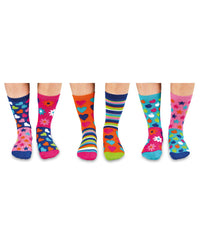 United Oddsocks Girls Hop, Skip & Funk Socks Gift Box