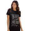 Forever Dreaming Womens Black Sleep & Dream Nightie