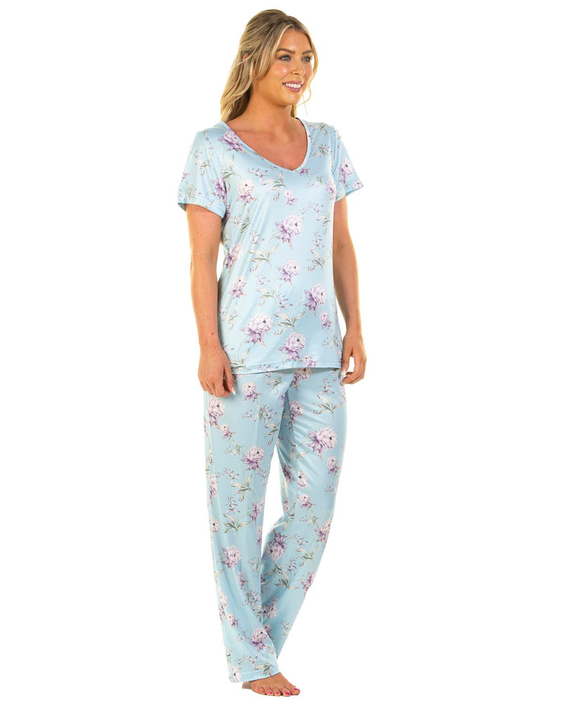 La Marquise Womens Orchid Silkyknit Pyjamas