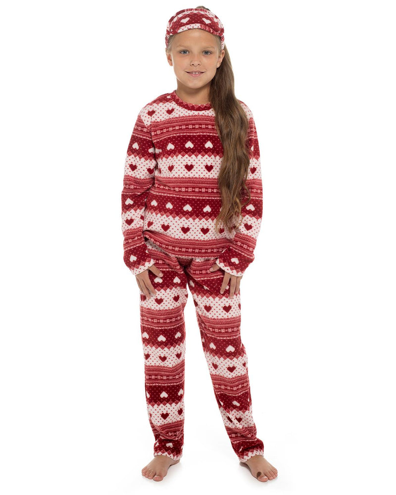 Follow That Dream Girls Fairisle Fleece Pyjamas