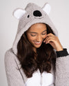 Loungeable Womens Grey Sherpa Koala Onesie