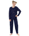 Slumber Hut Girls Jersey Navy Star Pyjamas