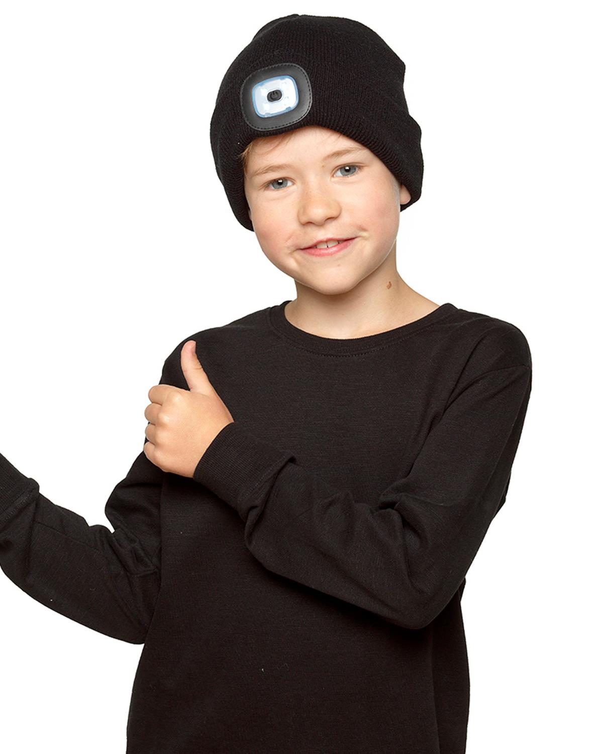 Kids LED Light Knitted Beanie Hat