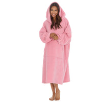 Huggable Womens Oversized Sherpa Lined Hoodie