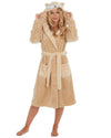 Forever Dreaming Womens Beige Fox Dressing Gown