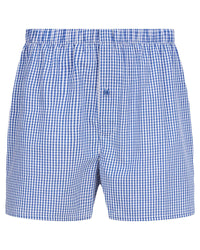 Walker Reid Mens 2 Pack 100% Woven Cotton Boxers