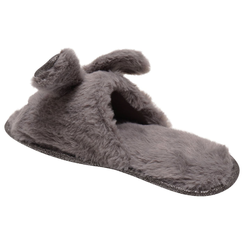 Loungeable Womens Fur Bunny Ear Slippers