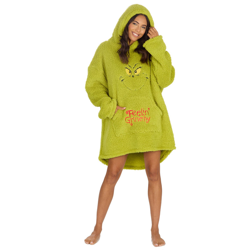 The Grinch Adults Oversized Sherpa Hoodie